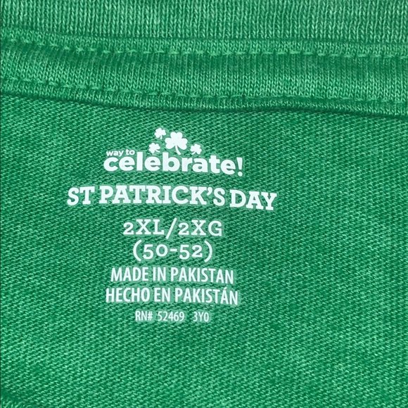 Celebrate St Patrick's Day Men's Size 2XL This Is My Lucky T-Shirt Short Sleeve - Picture 6 of 14